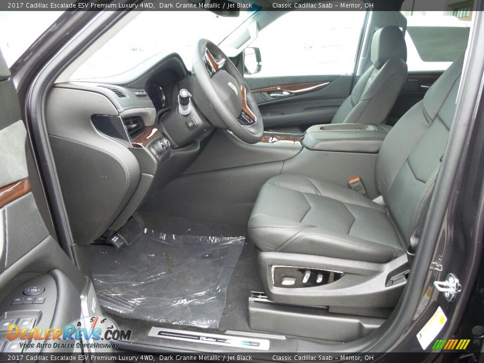 Jet Black Interior - 2017 Cadillac Escalade ESV Premium Luxury 4WD Photo #3
