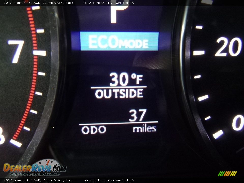 2017 Lexus LS 460 AWD Atomic Silver / Black Photo #15
