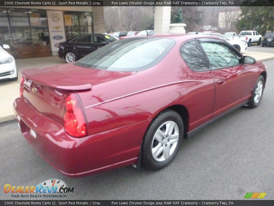 2006 Chevrolet Monte Carlo LS Sport Red Metallic / Gray Photo #2