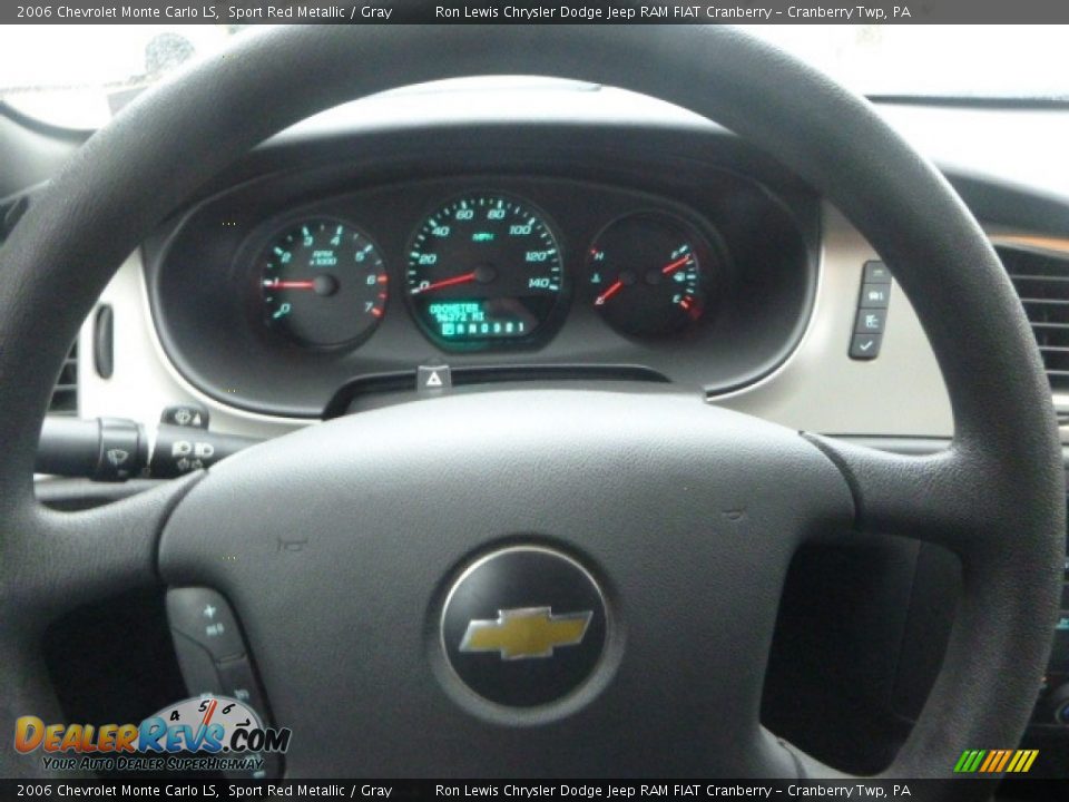 2006 Chevrolet Monte Carlo LS Sport Red Metallic / Gray Photo #18