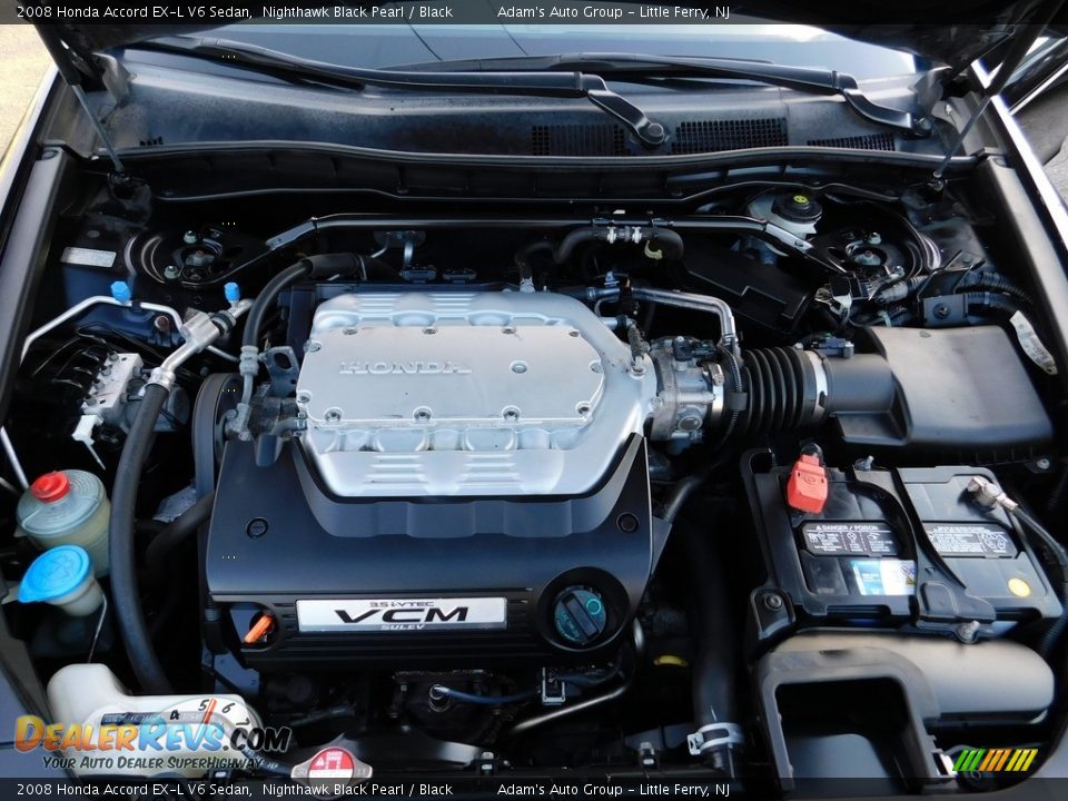 2008 Honda Accord EX-L V6 Sedan Nighthawk Black Pearl / Black Photo #24