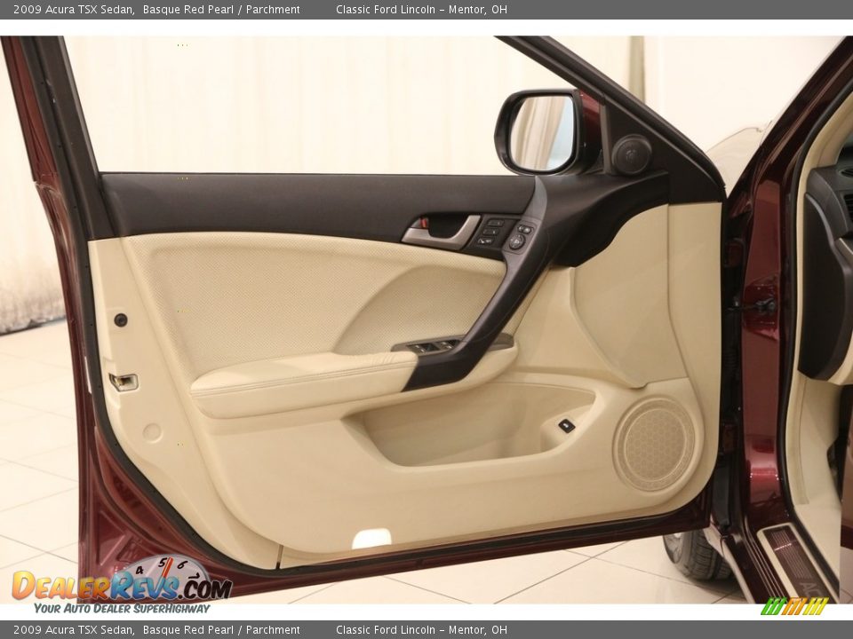 2009 Acura TSX Sedan Basque Red Pearl / Parchment Photo #4