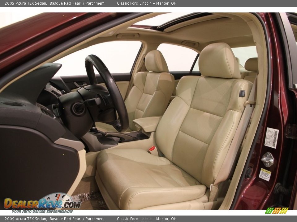 2009 Acura TSX Sedan Basque Red Pearl / Parchment Photo #5