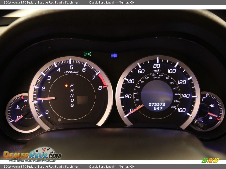 2009 Acura TSX Sedan Basque Red Pearl / Parchment Photo #7