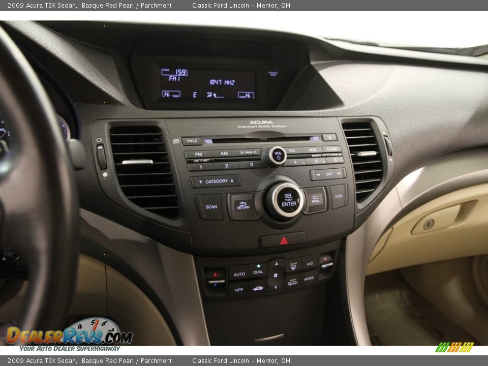 2009 Acura TSX Sedan Basque Red Pearl / Parchment Photo #8