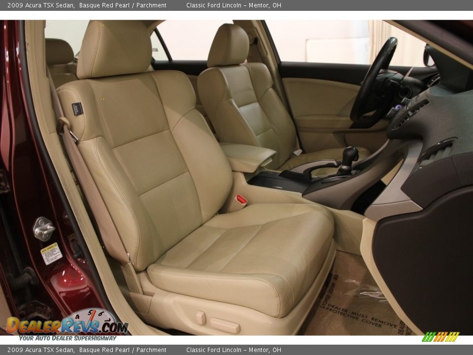 2009 Acura TSX Sedan Basque Red Pearl / Parchment Photo #12