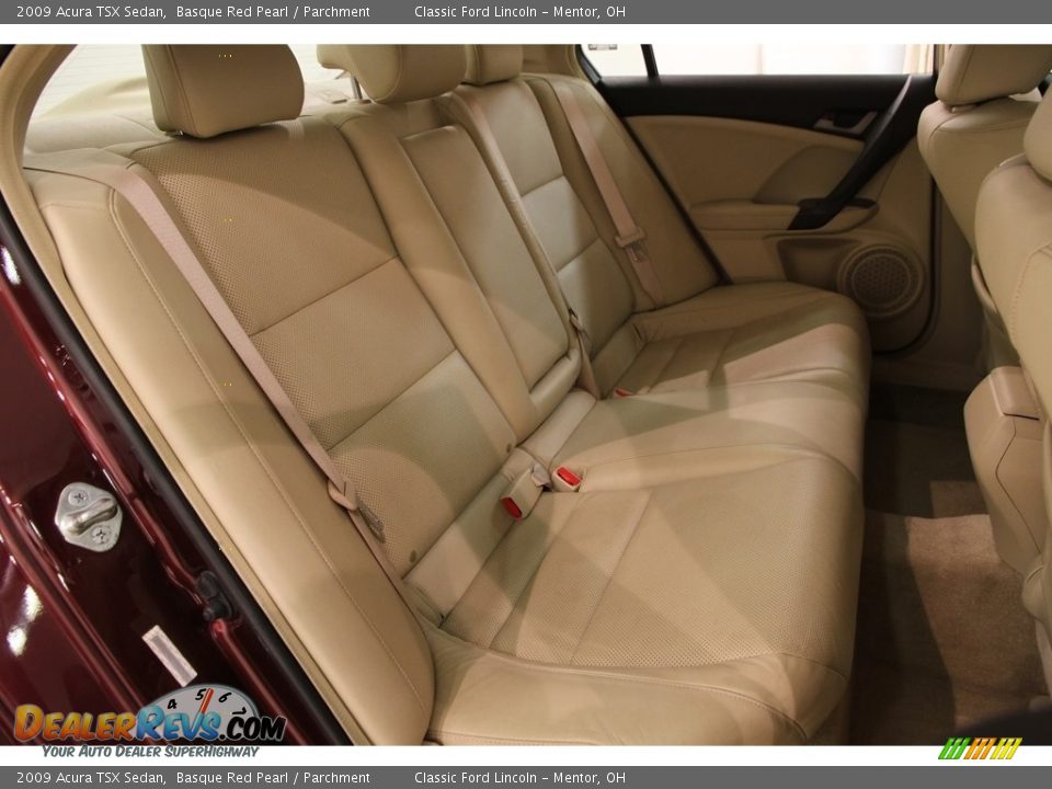 2009 Acura TSX Sedan Basque Red Pearl / Parchment Photo #13