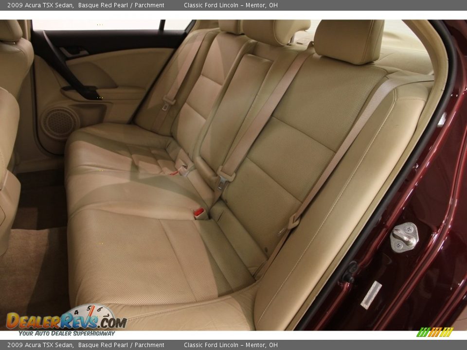 2009 Acura TSX Sedan Basque Red Pearl / Parchment Photo #14