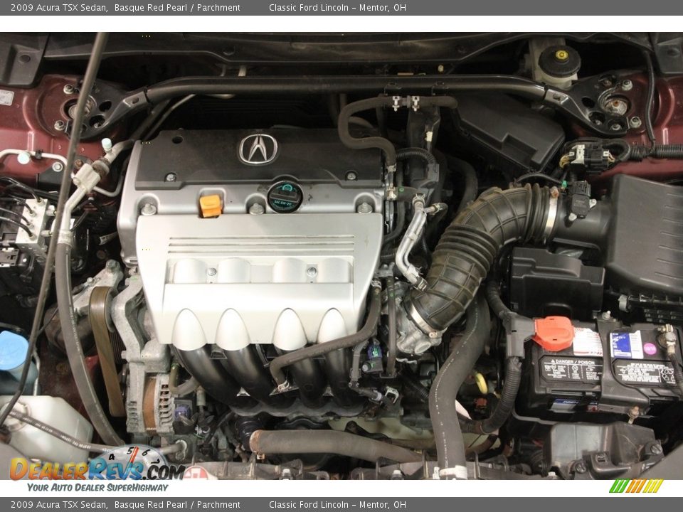 2009 Acura TSX Sedan Basque Red Pearl / Parchment Photo #16