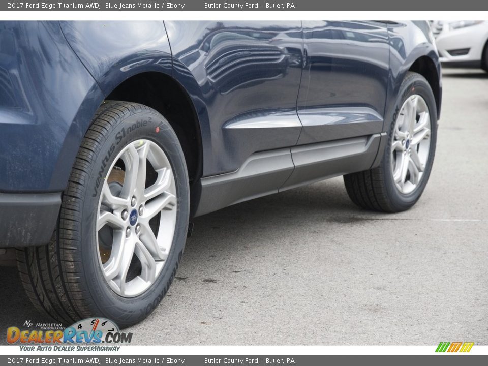 2017 Ford Edge Titanium AWD Blue Jeans Metallic / Ebony Photo #4