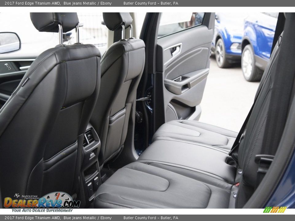 2017 Ford Edge Titanium AWD Blue Jeans Metallic / Ebony Photo #11