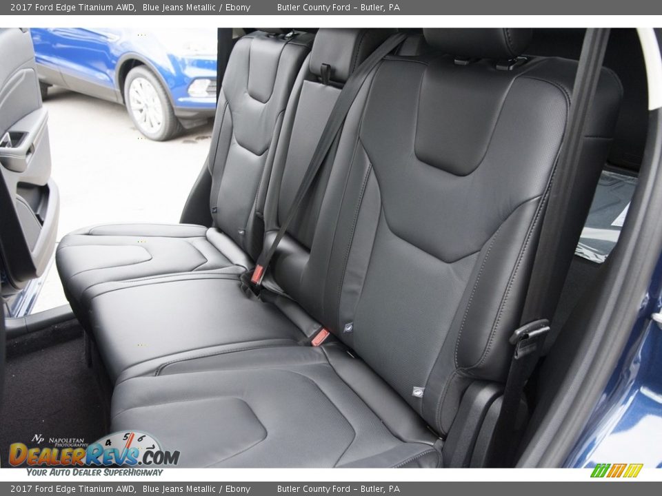 2017 Ford Edge Titanium AWD Blue Jeans Metallic / Ebony Photo #12