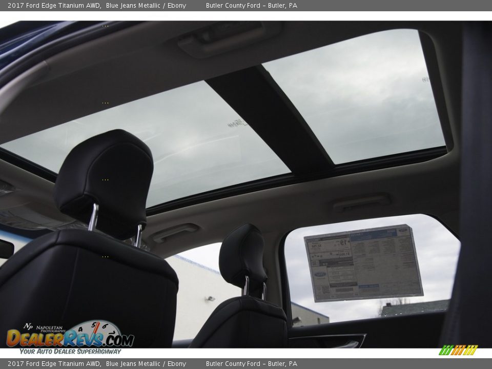 2017 Ford Edge Titanium AWD Blue Jeans Metallic / Ebony Photo #13