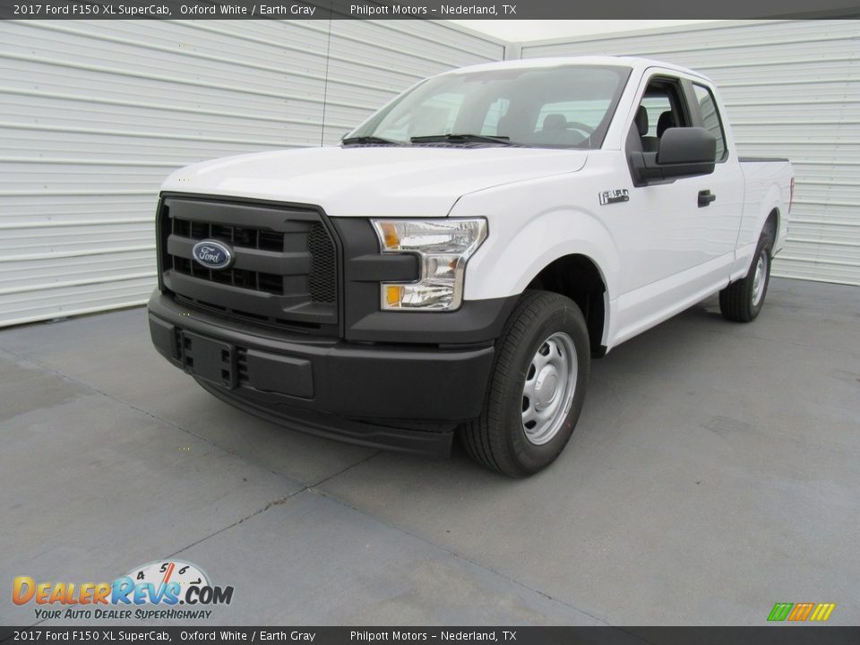 2017 Ford F150 XL SuperCab Oxford White / Earth Gray Photo #7