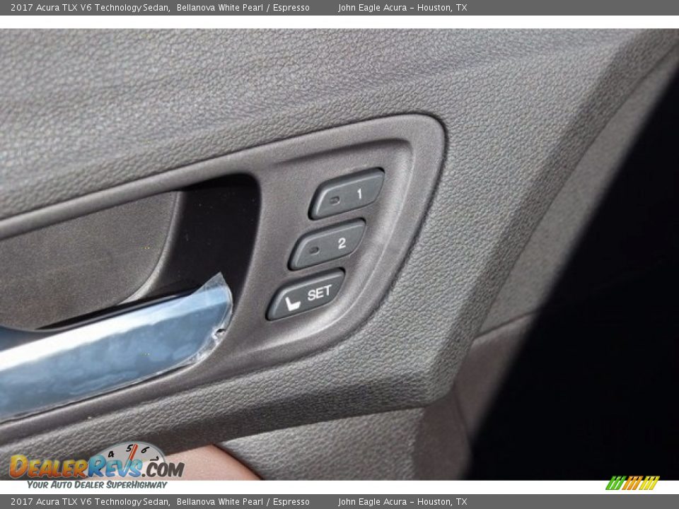 2017 Acura TLX V6 Technology Sedan Bellanova White Pearl / Espresso Photo #24