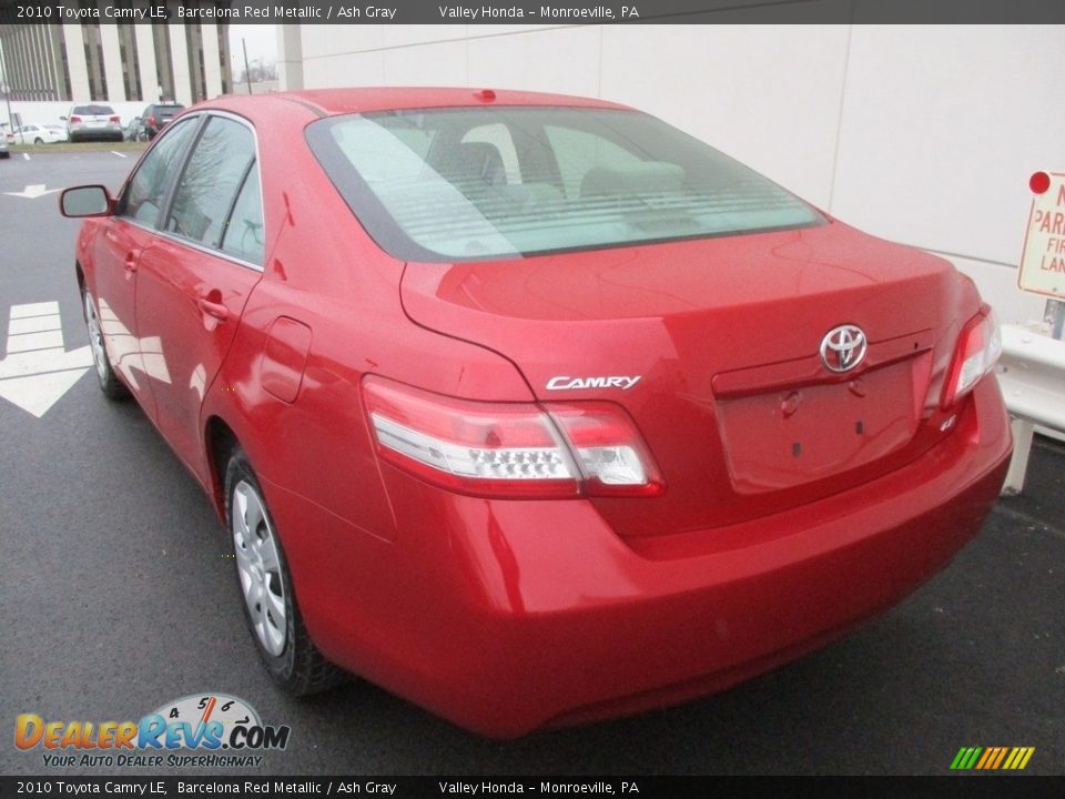 2010 Toyota Camry LE Barcelona Red Metallic / Ash Gray Photo #4
