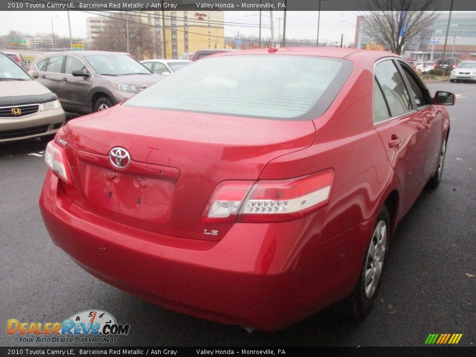 2010 Toyota Camry LE Barcelona Red Metallic / Ash Gray Photo #6