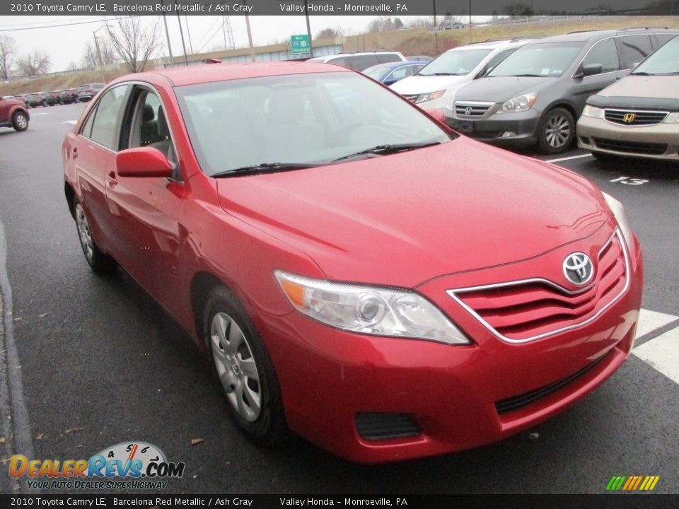 2010 Toyota Camry LE Barcelona Red Metallic / Ash Gray Photo #8