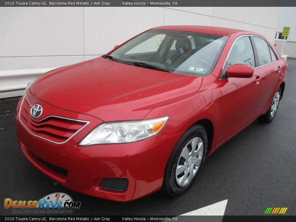 2010 Toyota Camry LE Barcelona Red Metallic / Ash Gray Photo #10