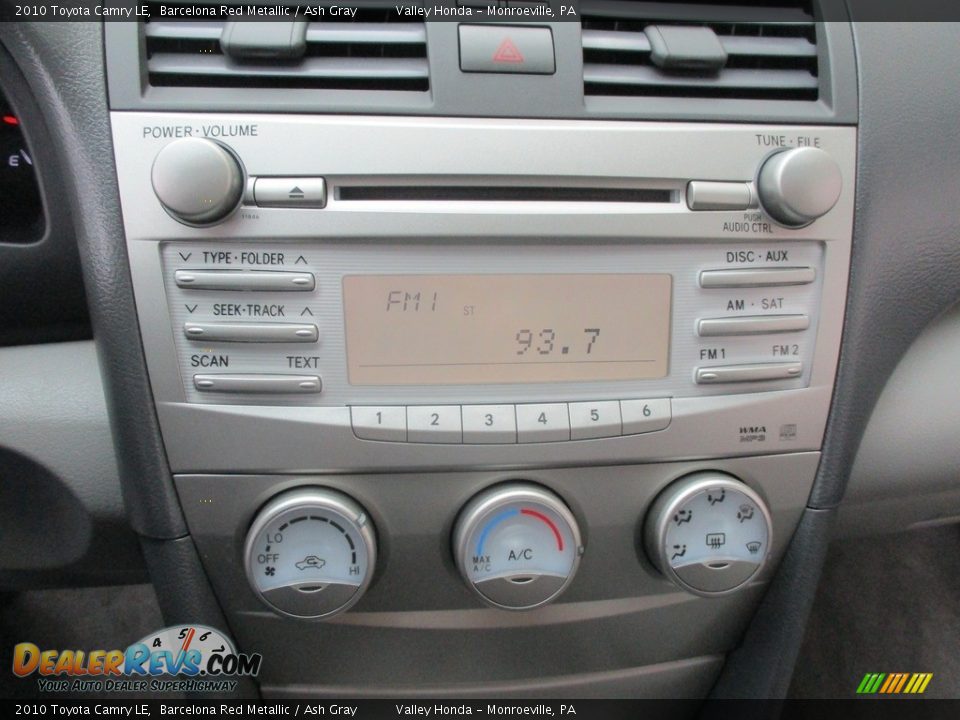 2010 Toyota Camry LE Barcelona Red Metallic / Ash Gray Photo #16