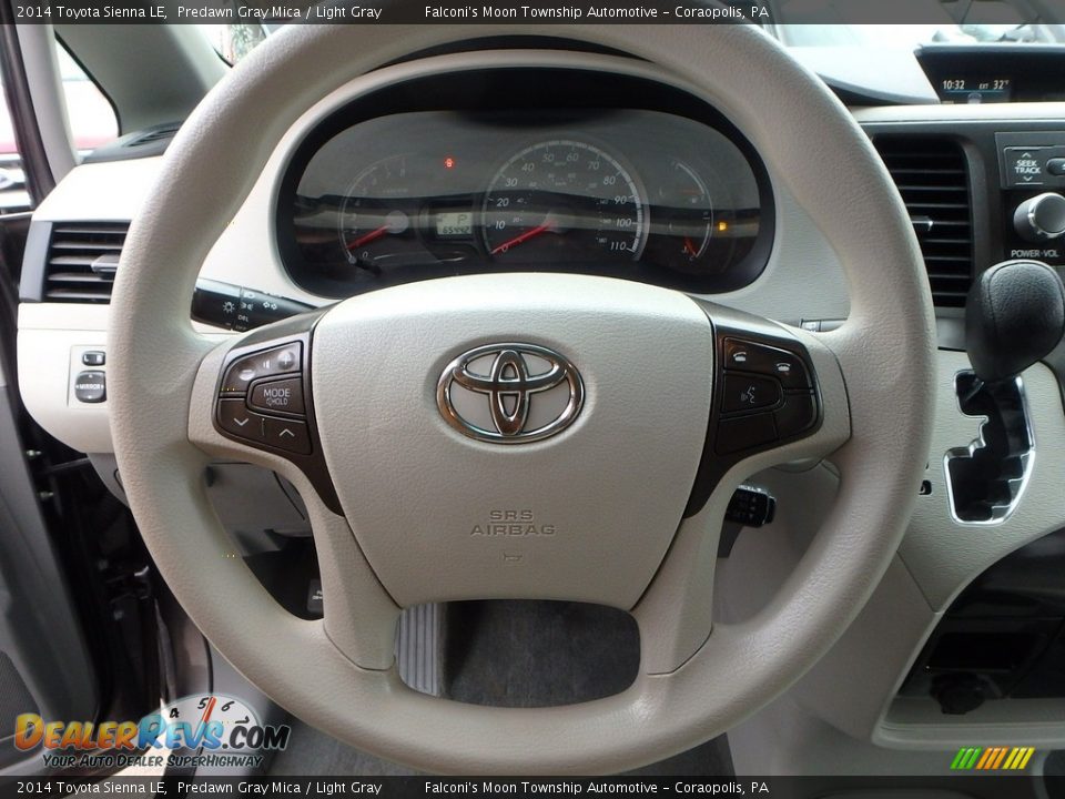 2014 Toyota Sienna LE Predawn Gray Mica / Light Gray Photo #21