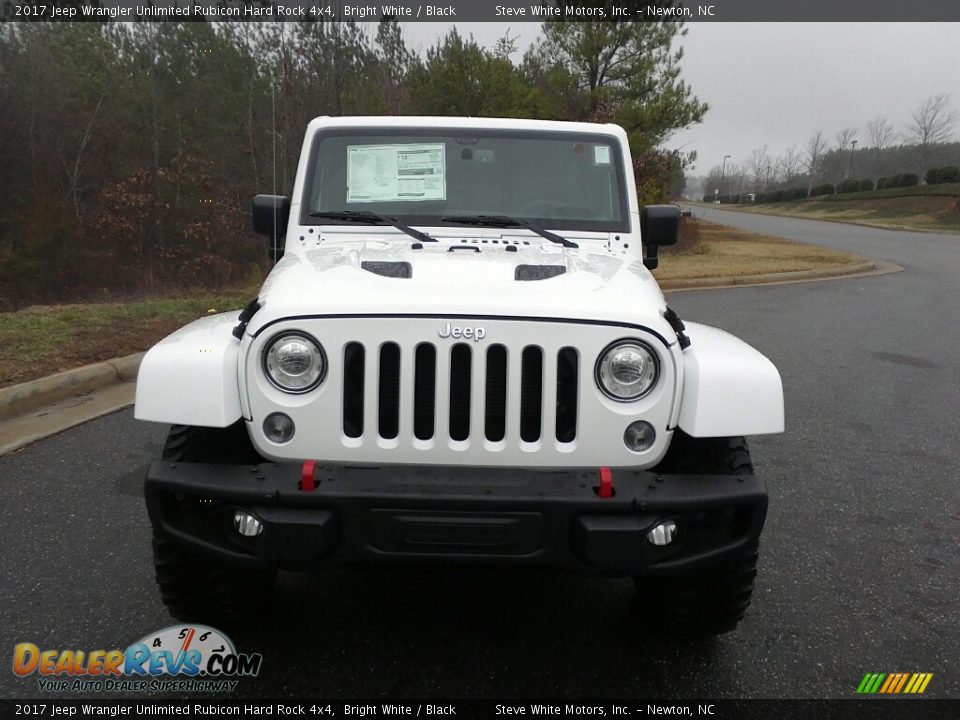 2017 Jeep Wrangler Unlimited Rubicon Hard Rock 4x4 Bright White / Black Photo #3
