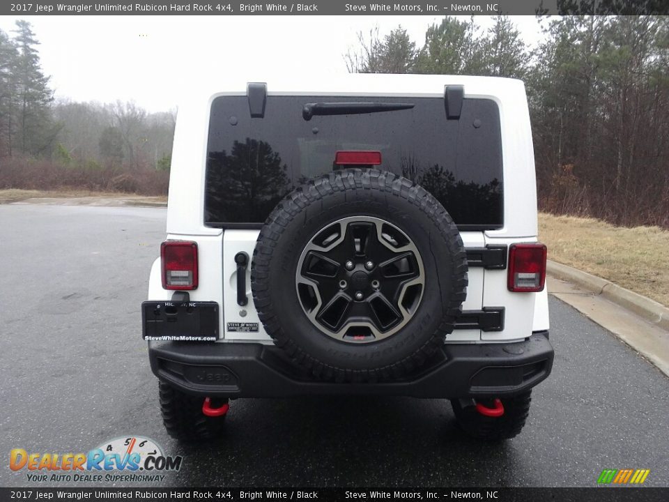 2017 Jeep Wrangler Unlimited Rubicon Hard Rock 4x4 Bright White / Black Photo #6