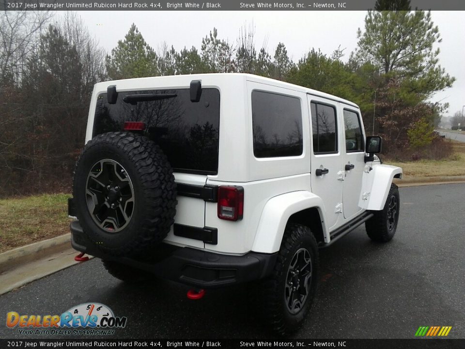 2017 Jeep Wrangler Unlimited Rubicon Hard Rock 4x4 Bright White / Black Photo #7