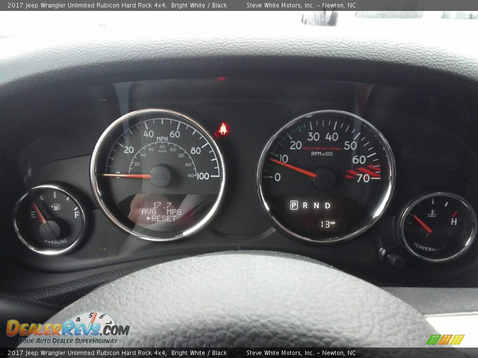 2017 Jeep Wrangler Unlimited Rubicon Hard Rock 4x4 Bright White / Black Photo #15