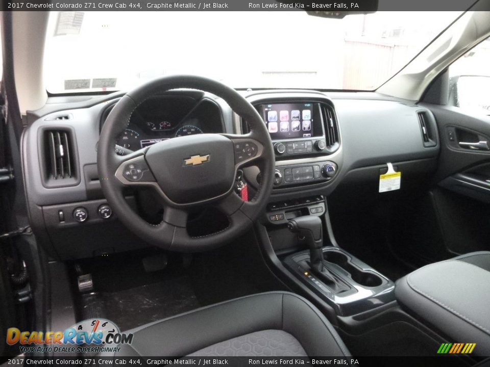Jet Black Interior - 2017 Chevrolet Colorado Z71 Crew Cab 4x4 Photo #12