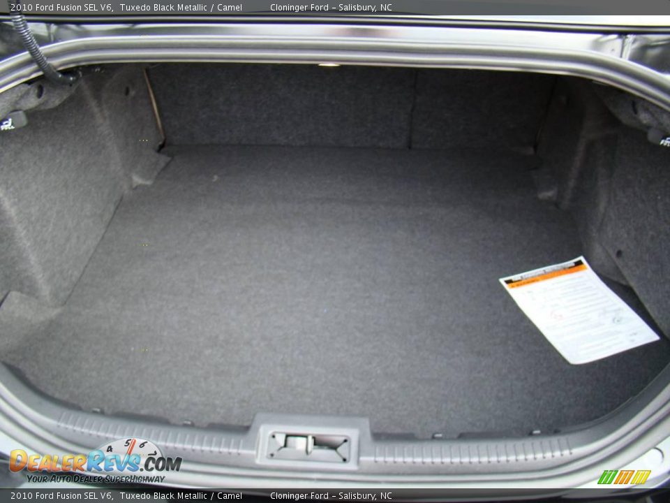 2010 Ford Fusion SEL V6 Tuxedo Black Metallic / Camel Photo #10