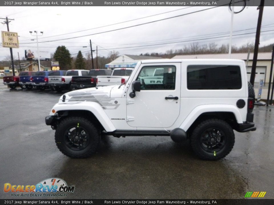 2017 Jeep Wrangler Sahara 4x4 Bright White / Black Photo #3
