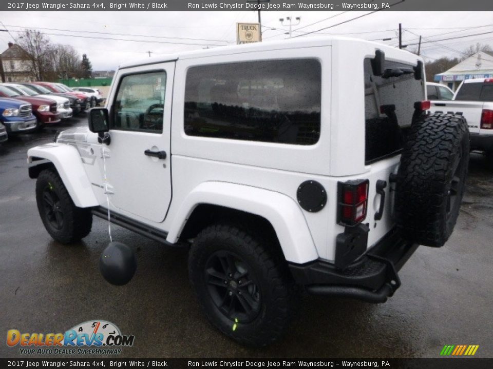 2017 Jeep Wrangler Sahara 4x4 Bright White / Black Photo #4