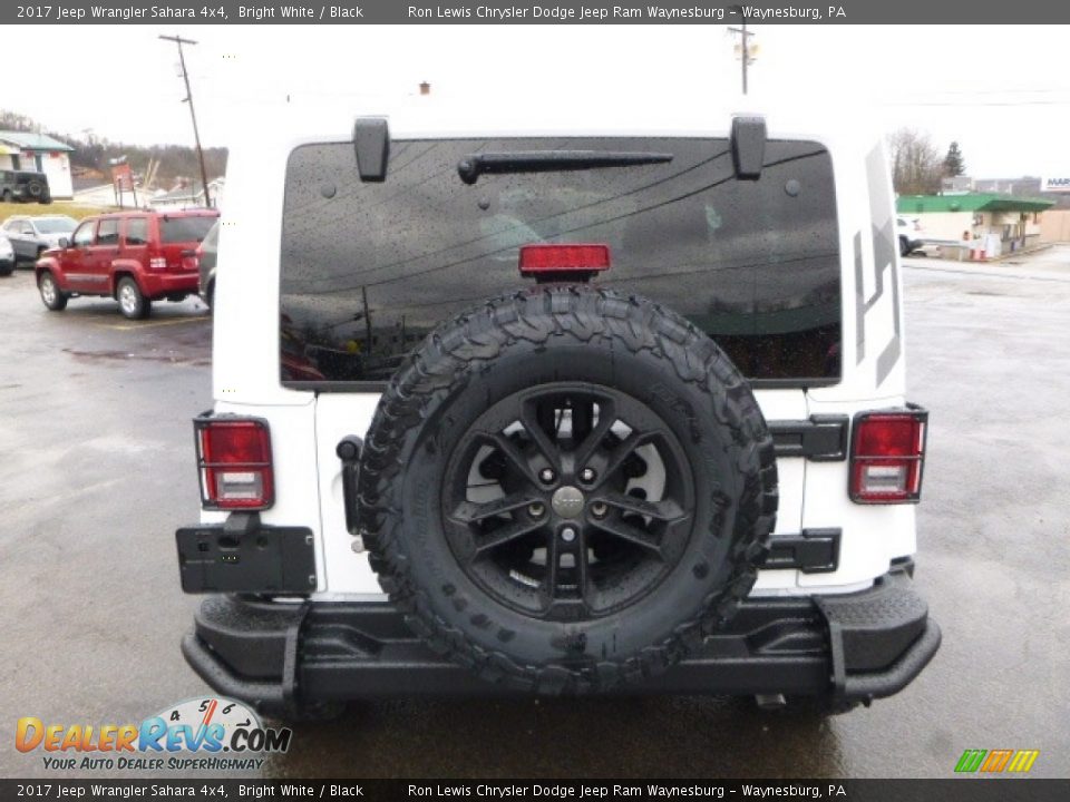 2017 Jeep Wrangler Sahara 4x4 Bright White / Black Photo #5