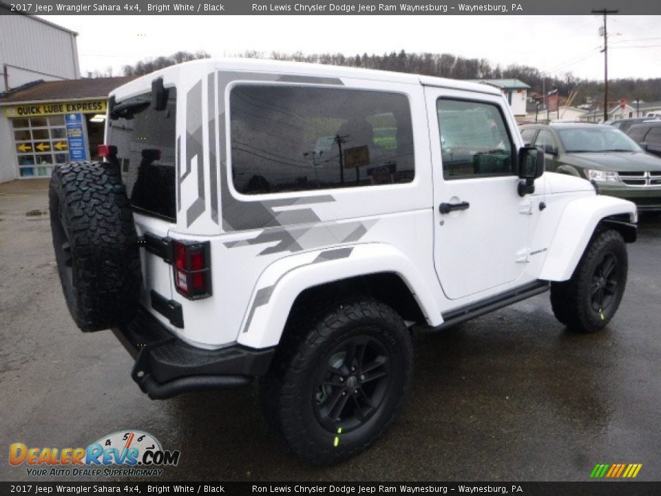 2017 Jeep Wrangler Sahara 4x4 Bright White / Black Photo #6