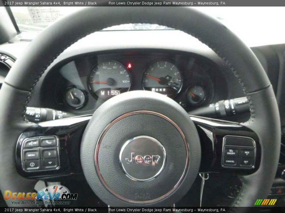 2017 Jeep Wrangler Sahara 4x4 Bright White / Black Photo #18