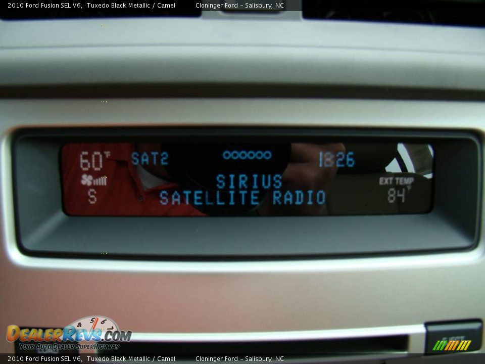 2010 Ford Fusion SEL V6 Tuxedo Black Metallic / Camel Photo #22