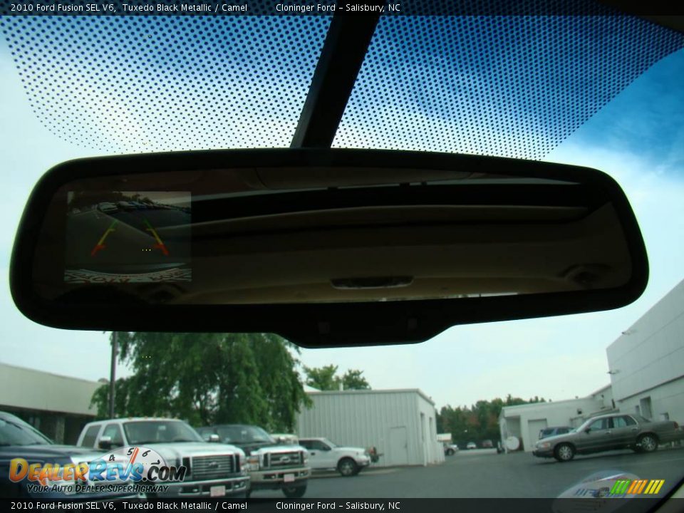 2010 Ford Fusion SEL V6 Tuxedo Black Metallic / Camel Photo #27