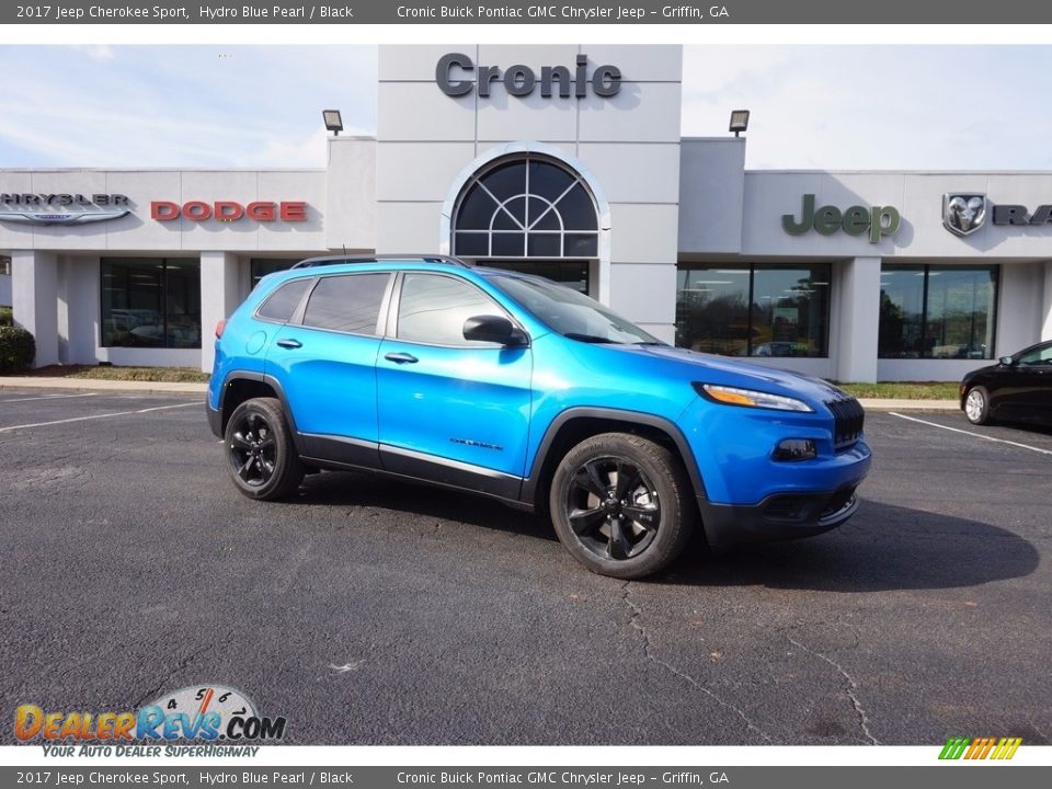 2017 Jeep Cherokee Sport Hydro Blue Pearl / Black Photo #1