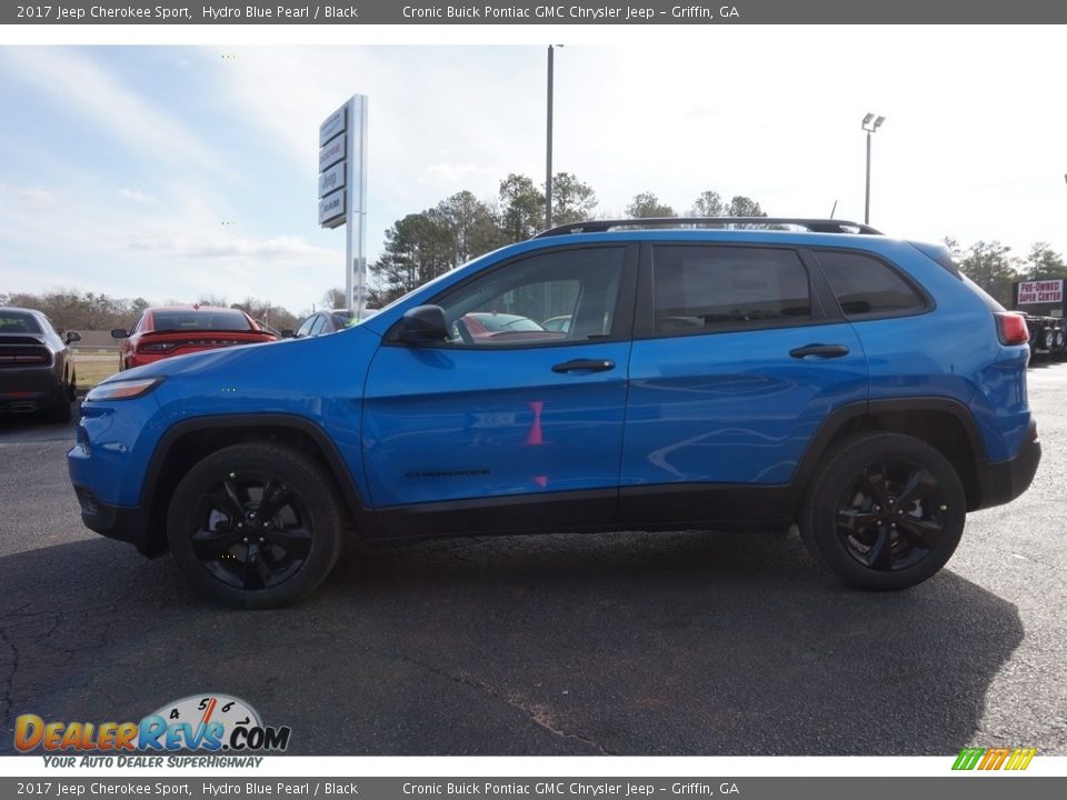 2017 Jeep Cherokee Sport Hydro Blue Pearl / Black Photo #4