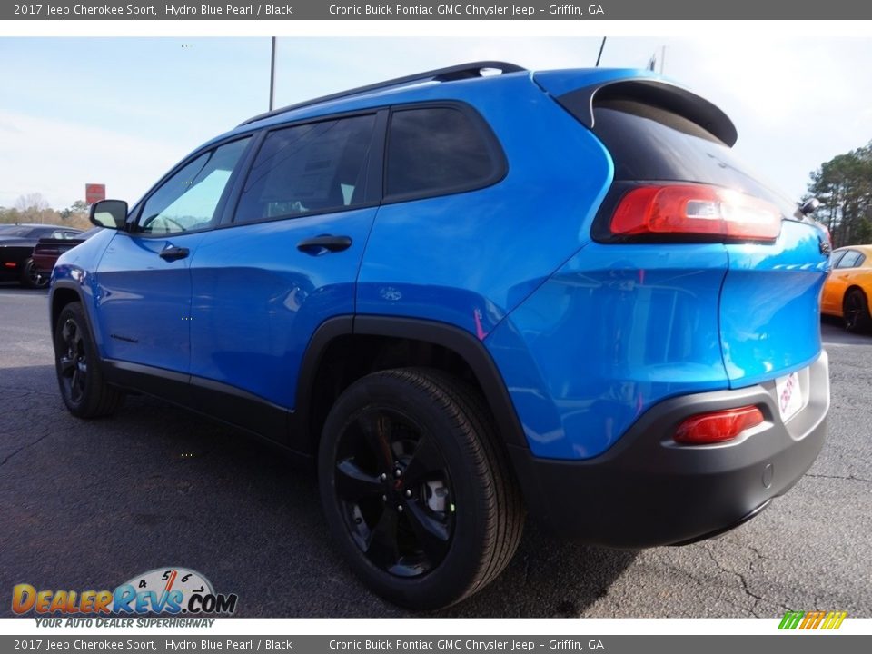 2017 Jeep Cherokee Sport Hydro Blue Pearl / Black Photo #5