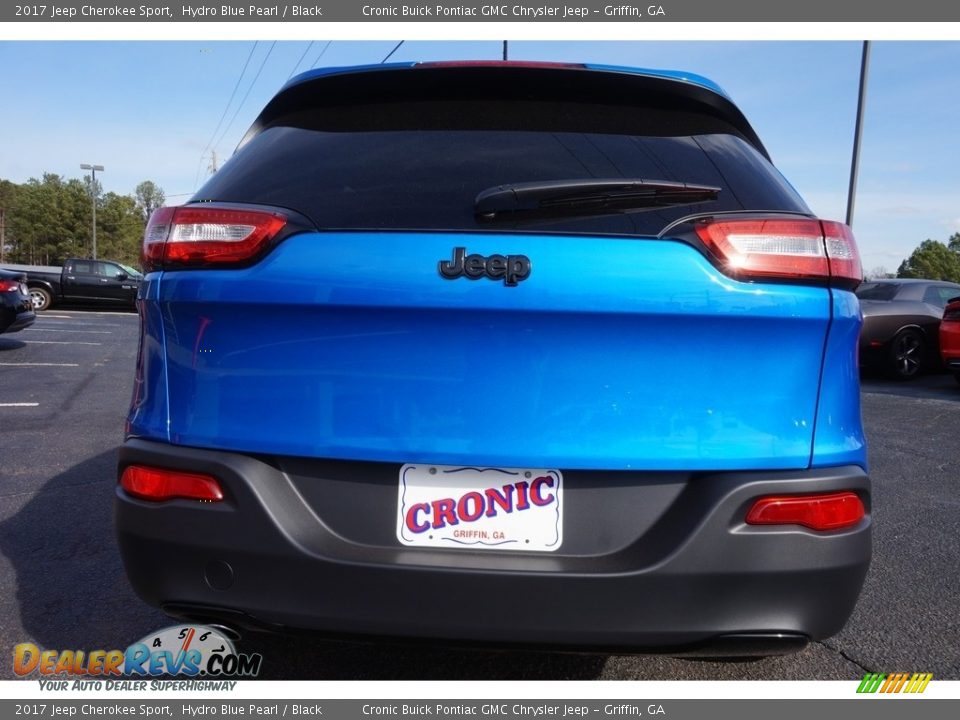 2017 Jeep Cherokee Sport Hydro Blue Pearl / Black Photo #6