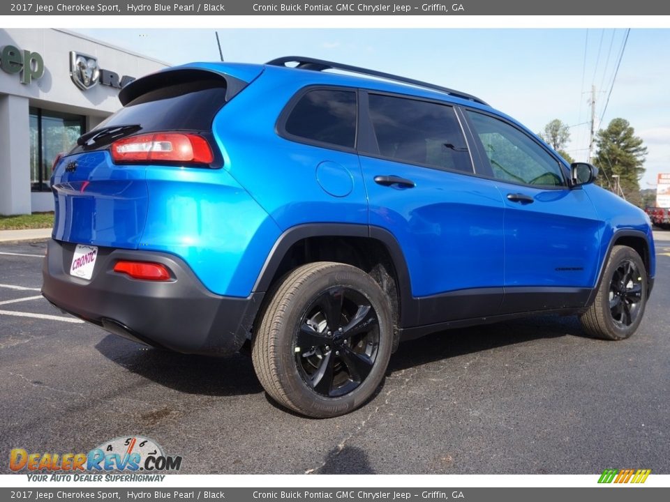 2017 Jeep Cherokee Sport Hydro Blue Pearl / Black Photo #7