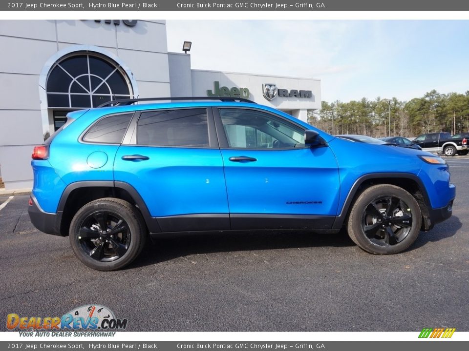 2017 Jeep Cherokee Sport Hydro Blue Pearl / Black Photo #8