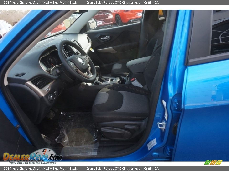 2017 Jeep Cherokee Sport Hydro Blue Pearl / Black Photo #9