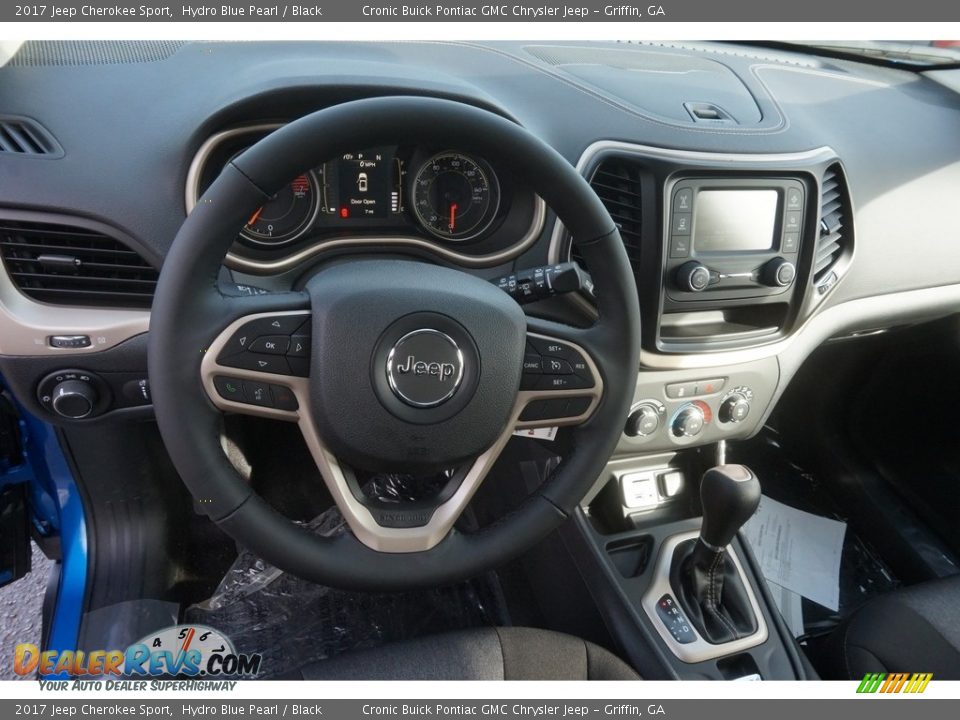 2017 Jeep Cherokee Sport Hydro Blue Pearl / Black Photo #10