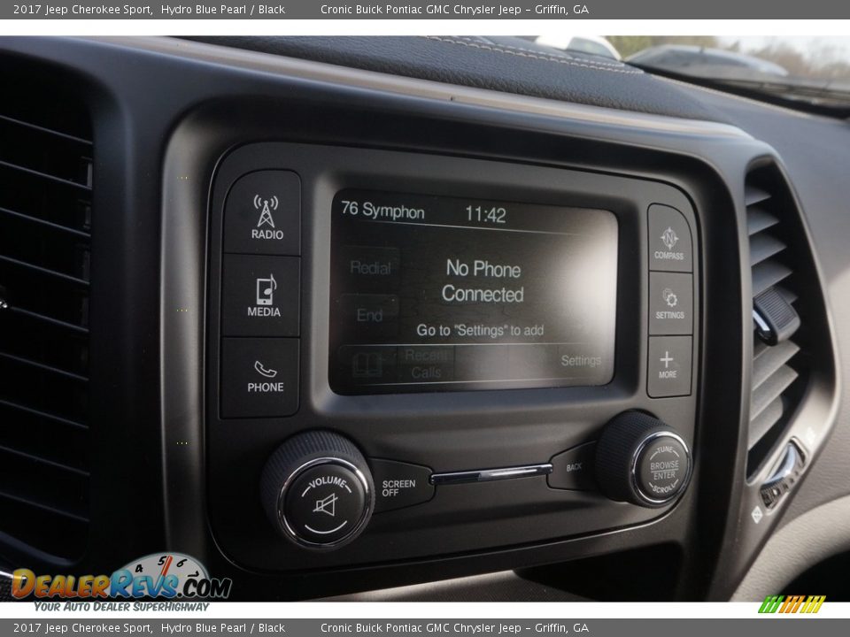 2017 Jeep Cherokee Sport Hydro Blue Pearl / Black Photo #16