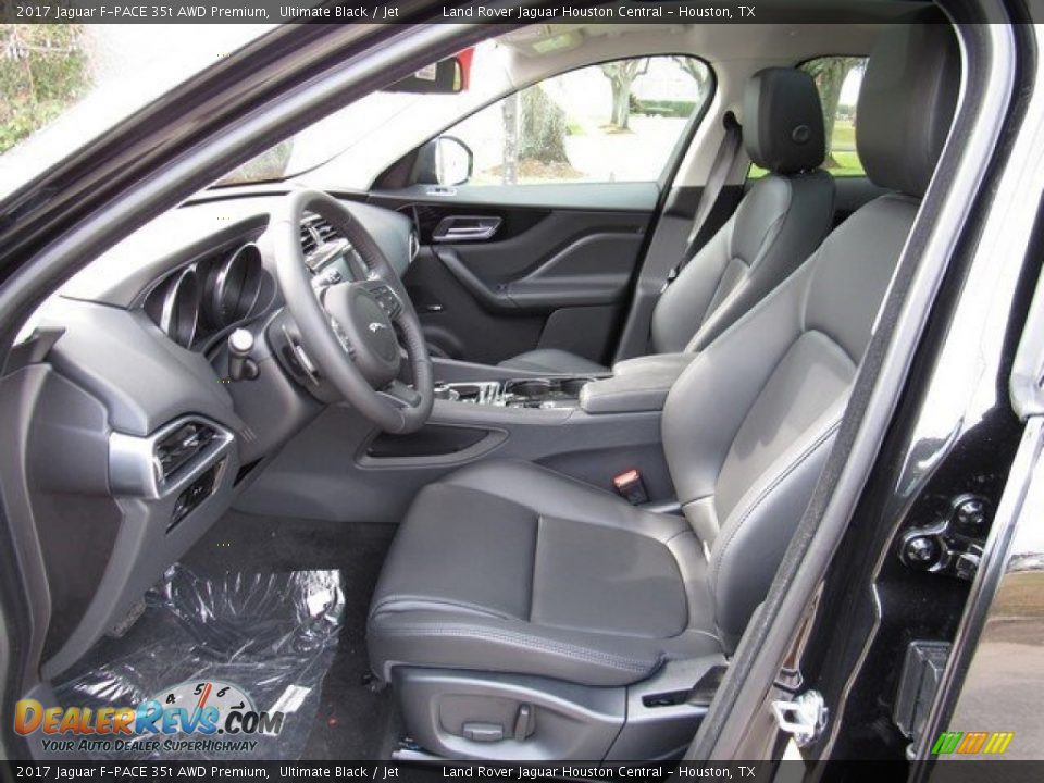 Jet Interior - 2017 Jaguar F-PACE 35t AWD Premium Photo #3