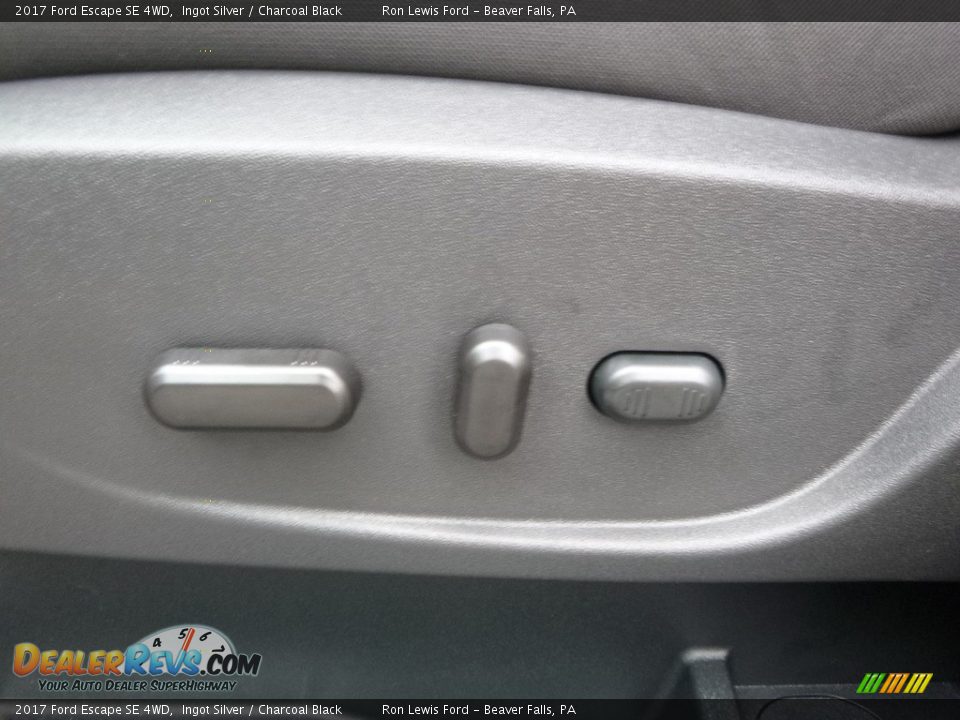 2017 Ford Escape SE 4WD Ingot Silver / Charcoal Black Photo #16