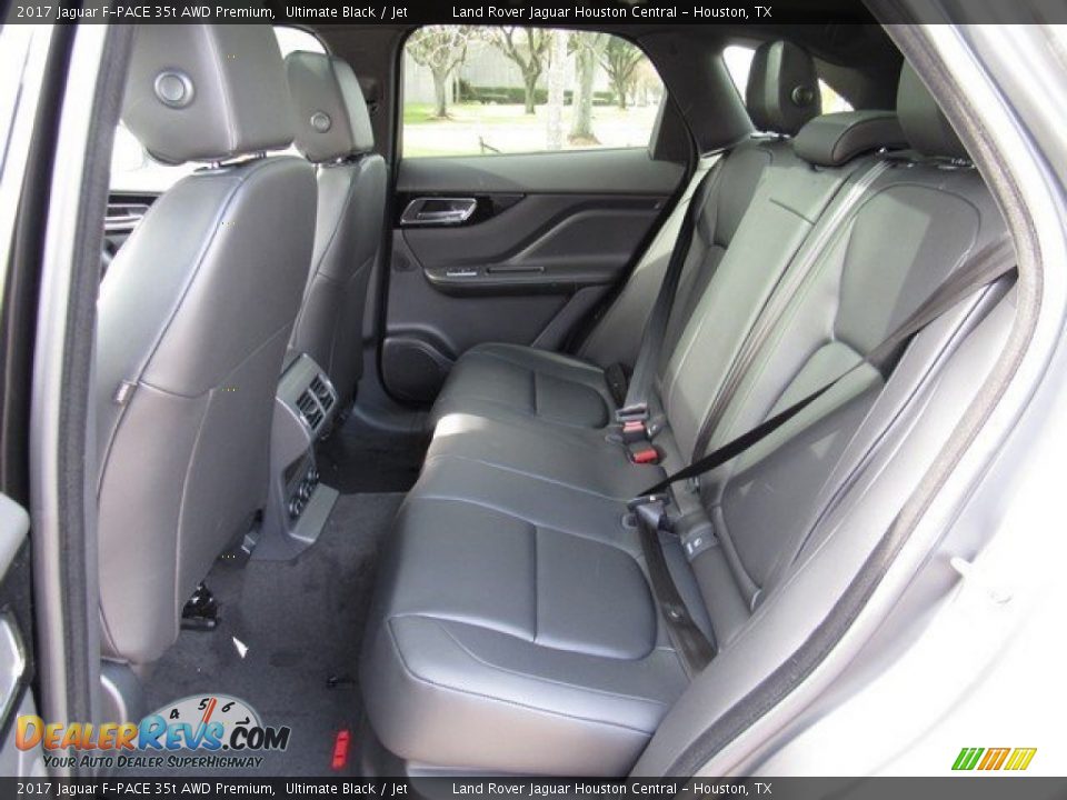 Rear Seat of 2017 Jaguar F-PACE 35t AWD Premium Photo #5